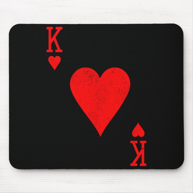 King Of Hearts Matching Couple Saint Valentine's D Mouse Pad (Front)