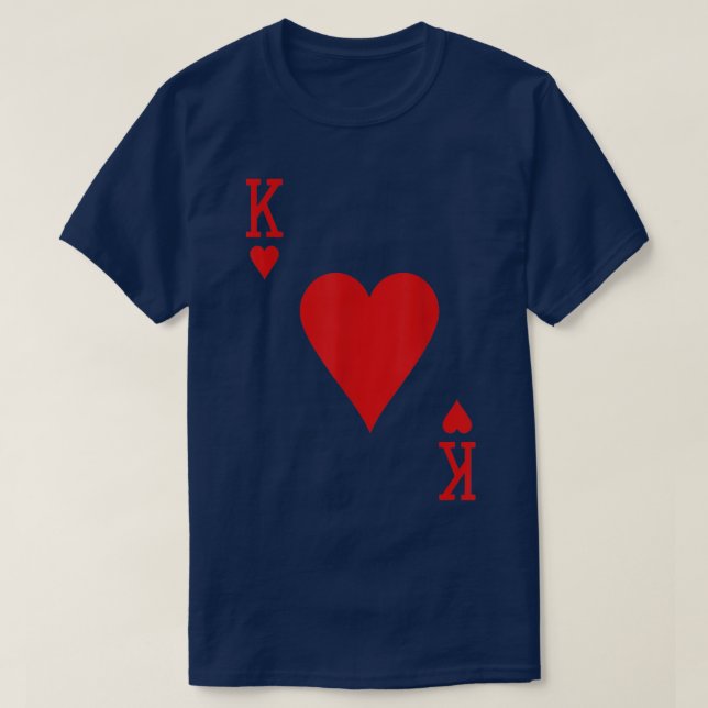 King Of Hearts Matching Couple Saint Valentine's D T-Shirt (Design Front)