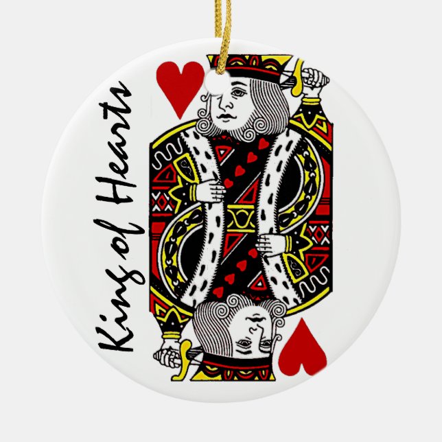 King of Hearts Ornament (Front)