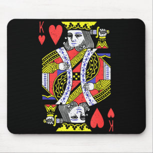 King Of Hearts Playing Card Halloween Costume Vale Mouse Pad