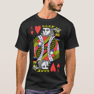 King Of Hearts Playing Card Halloween Costume Vale T-Shirt