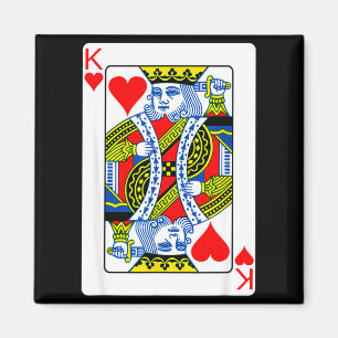 King Of Hearts Playing Card Valentine Costume  Magnet