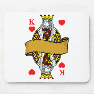 King Of Hearts Playing Cards Halloween Costume Shi Mouse Pad