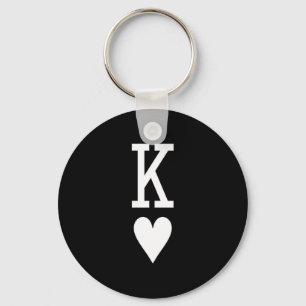 King Of Hearts Queen Of Hearts Couples Matching Me Keychain