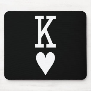 King Of Hearts Queen Of Hearts Couples Matching Me Mouse Pad
