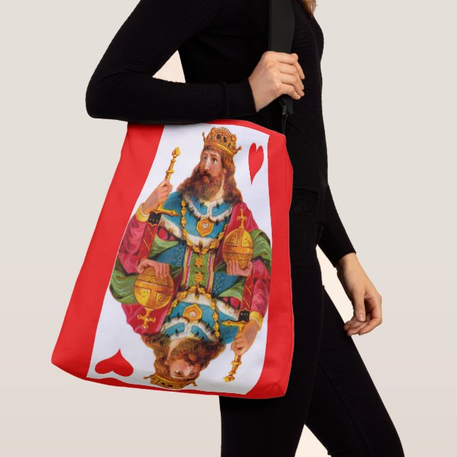 King of Hearts Queen of Hearts Crossbody Bag (Close Up)