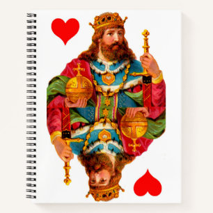 King of Hearts Queen of Hearts notebook