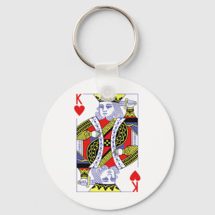 King Of Hearts Royal Flush Costume Halloween Playi Keychain