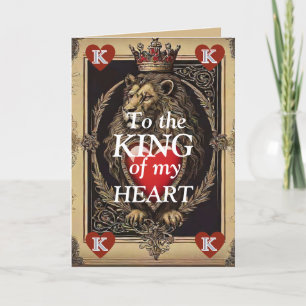 King of hearts Valentine’s Day Playing Card