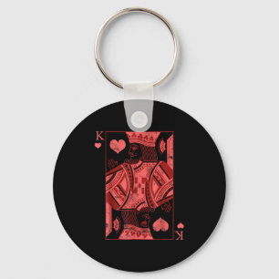 King Of Hearts Valentines Day Cool V-day Couple Ma Keychain