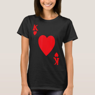 King Of Hearts Valentine's Day Lover Royal Flush F T-Shirt