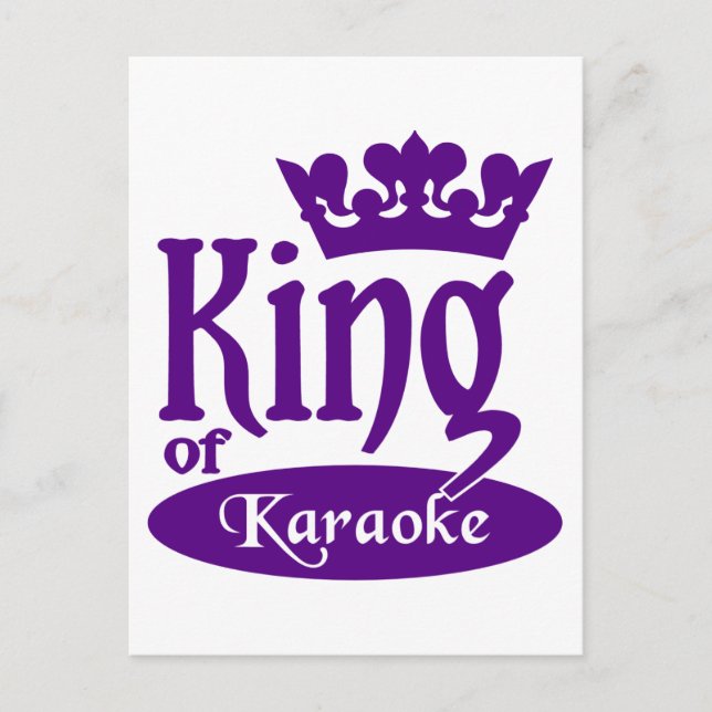 King of Karaoke postcard (Front)