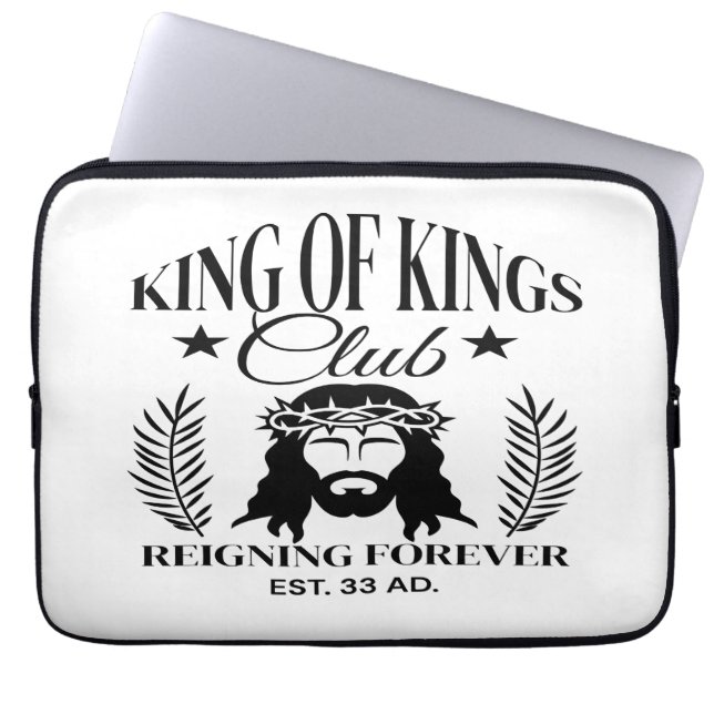 King Of Kings Club Laptop Sleeve (Front)