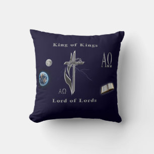 King Of Kings Throw Pillow
