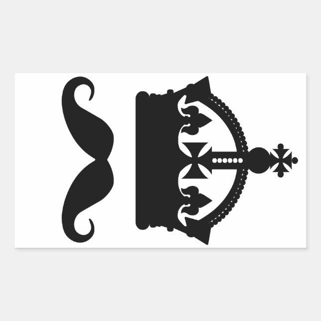 King of Moustaches custom stickers (Front)