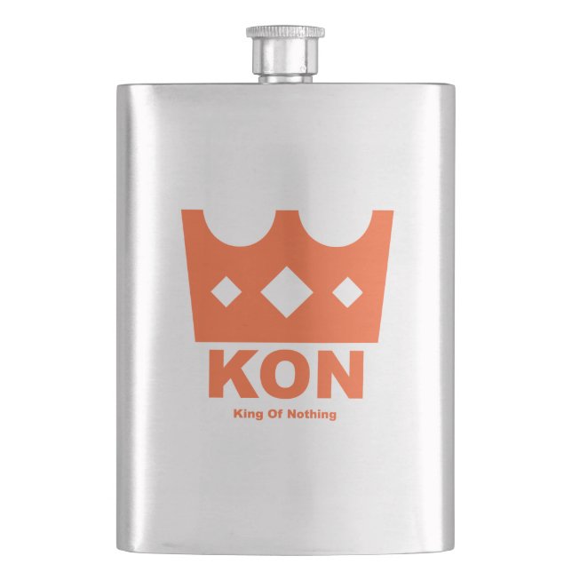King Of Nothing Hip Flask (Front)