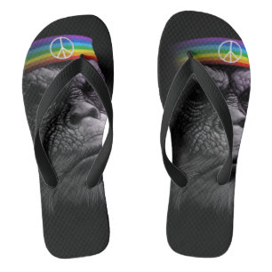 king of Peace Flip Flops