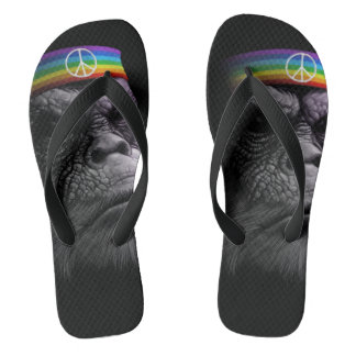 king of Peace Flip Flops