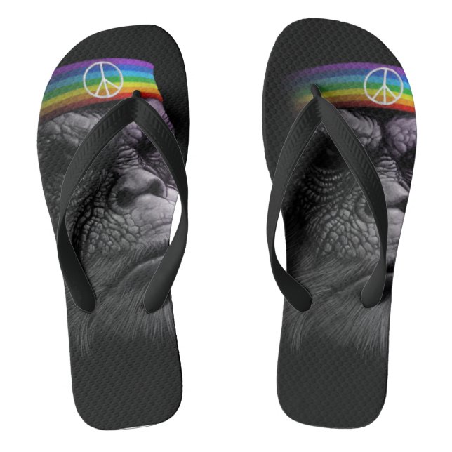 king of Peace Flip Flops (Footbed)