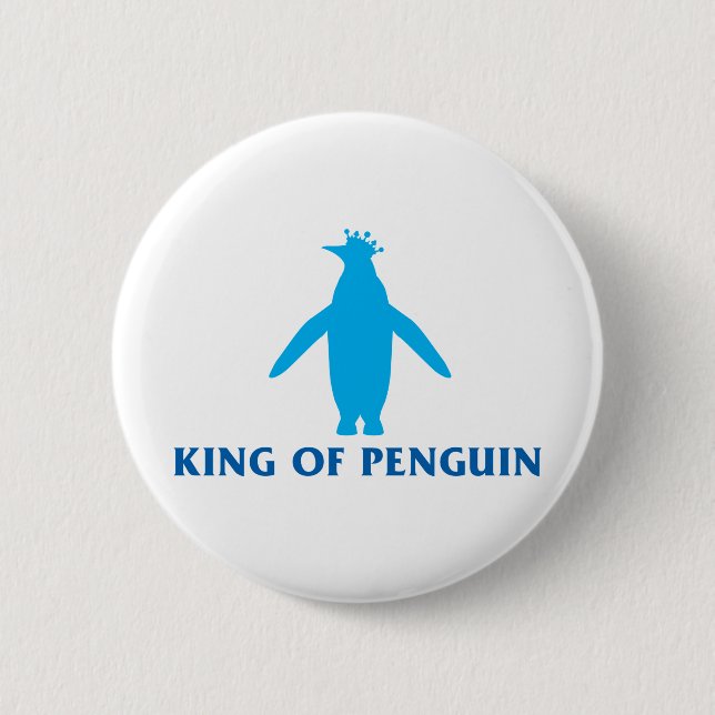 King of Penguin 2 Inch Round Button (Front)