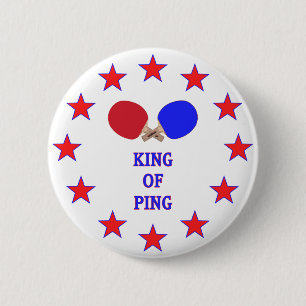 King of Ping Pong 2 Inch Round Button