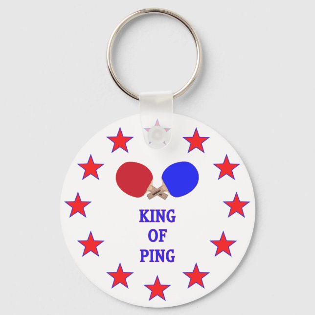 King of Ping Pong Keychain (Front)