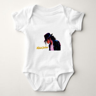 King of Pop Moonwalk Legend Retro Tribute Design Baby Bodysuit