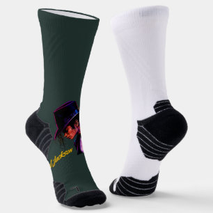 King of Pop Moonwalk Legend Retro Tribute Design Socks