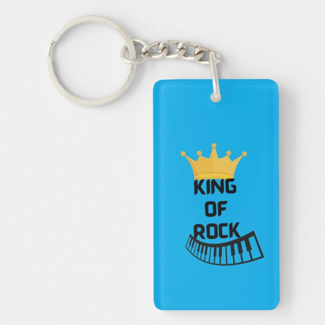 King of Rock on keychain (Front)