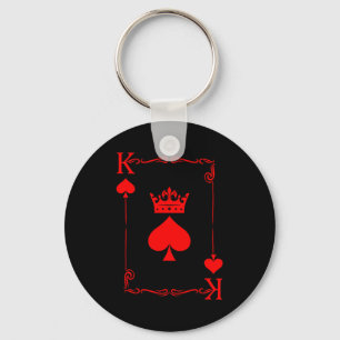 King Of Spade Game Black History Playing Card Men  Keychain