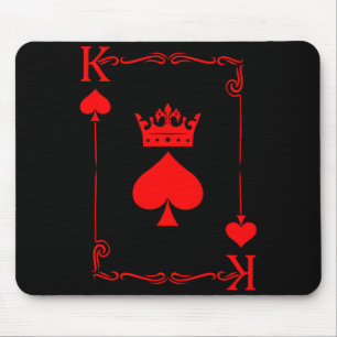 King Of Spade Game Black History Playing Card Men Mouse Pad