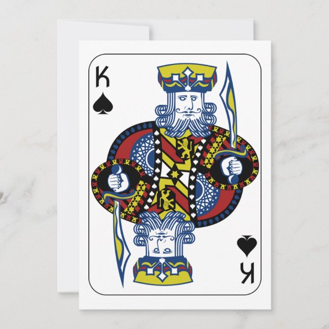king of spades card (Front)