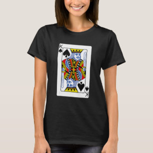 King Of Spades Jouer Carte T-Shirt Poker Joueur C