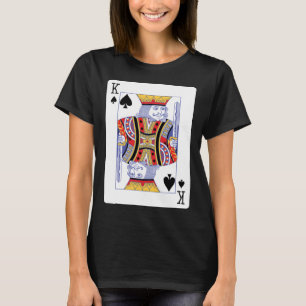 King of Spades Playing Card T-Shirt