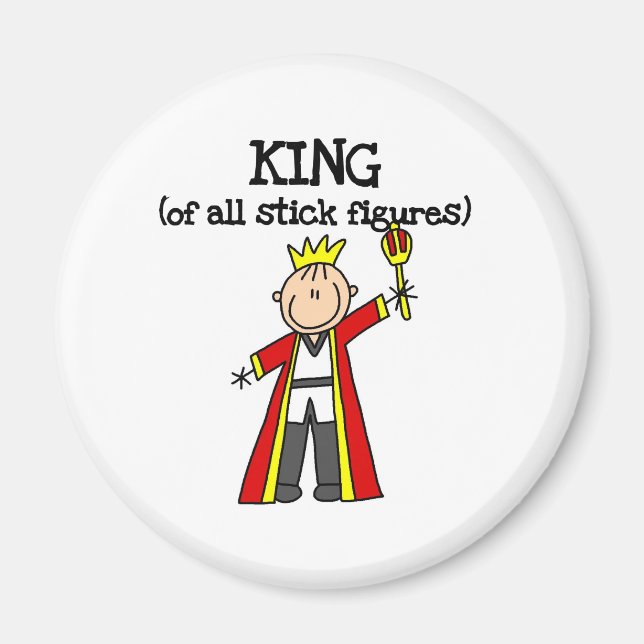 King of Stick Figures Magnet (Front)