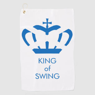 King of Swing   Flag of Scotland Crown Golf Towel