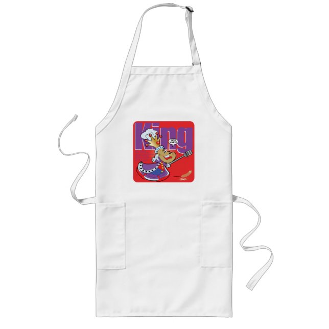 King Of The Barbeque Long Apron (Front)