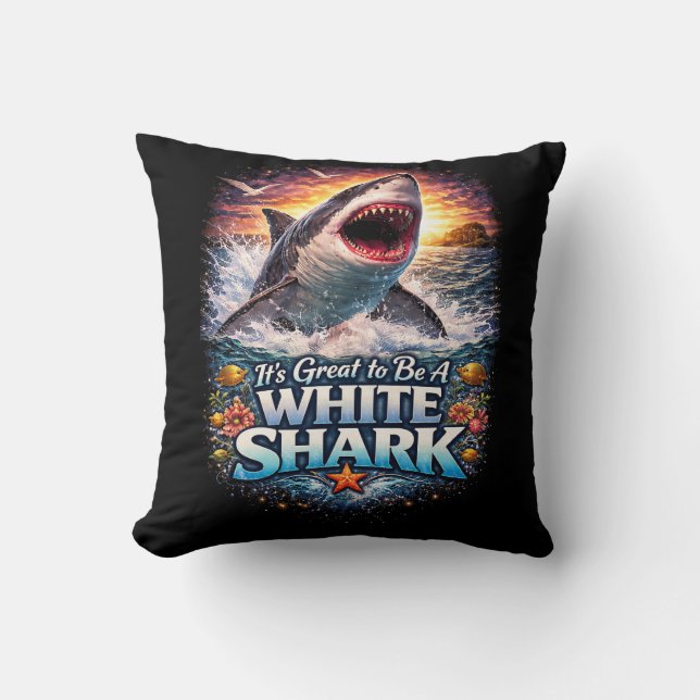King of the Blue Deep Throw Pillow (Front)