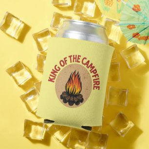 King Of The Campfire Can Cooler