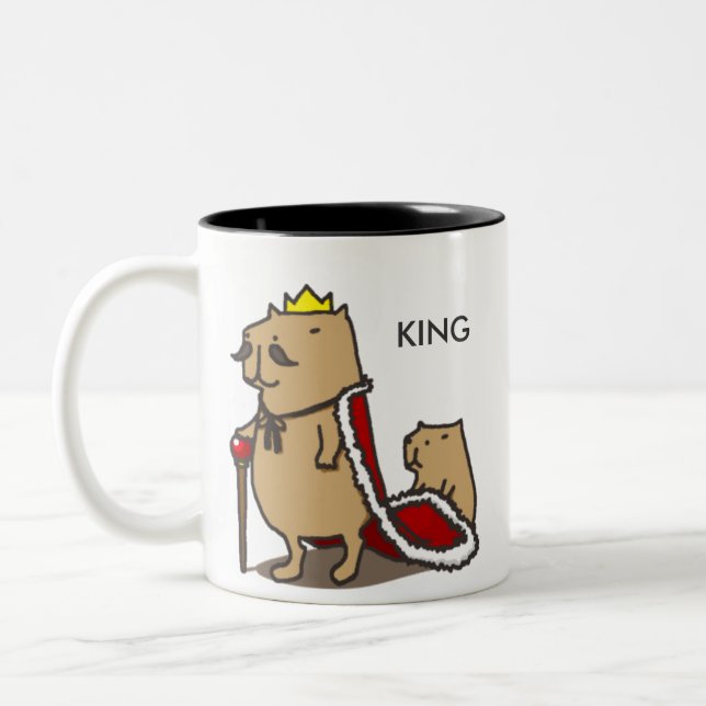 King of the capybara. Mug (Left)