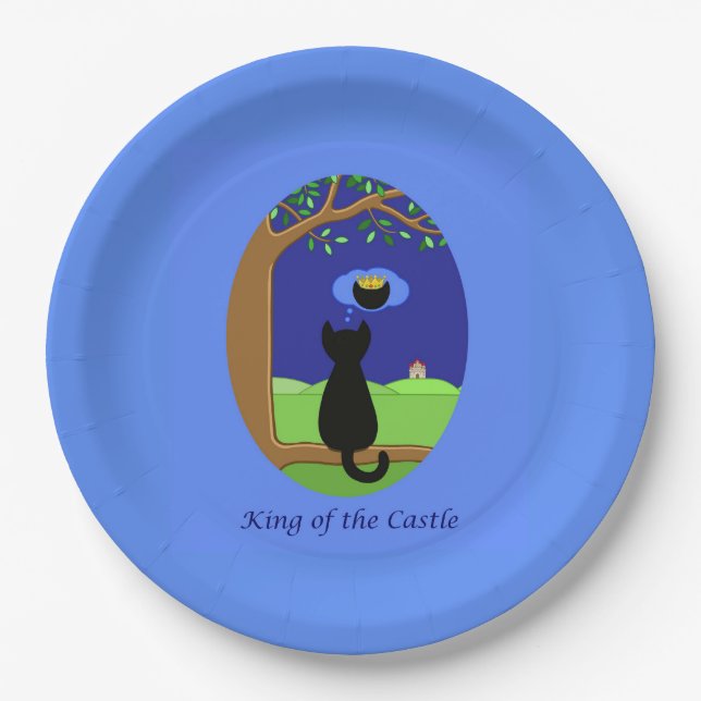 King of the Castle Paper Plate (Front)