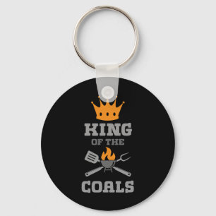 King Of The Coals Grilling Grill Barbecue Meat Bbq Keychain