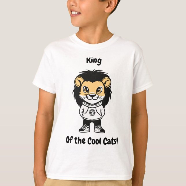 King of the Cool Cats! Kids' T-Shirt (Front)