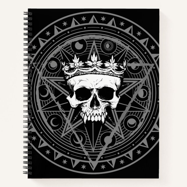 King of the Dead: Dark Royal Vampire Sigil Notebook (Front)