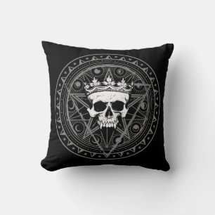 King of the Dead: Dark Royal Vampire Sigil Throw Pillow