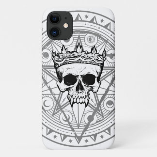 King of the Dead: Dark Royal Vampire Sigil White iPhone 11 Case