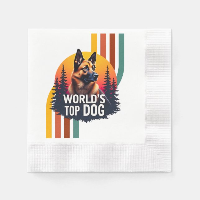 King of the Dogs Napkin (Front)