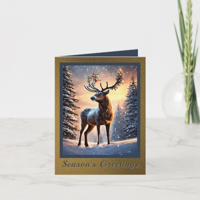 King of the Forest Holiday Card (Front)