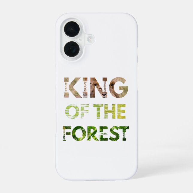 King of the Forest  iPhone 16 Case (Back)