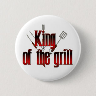 King of the grill 2 inch round button